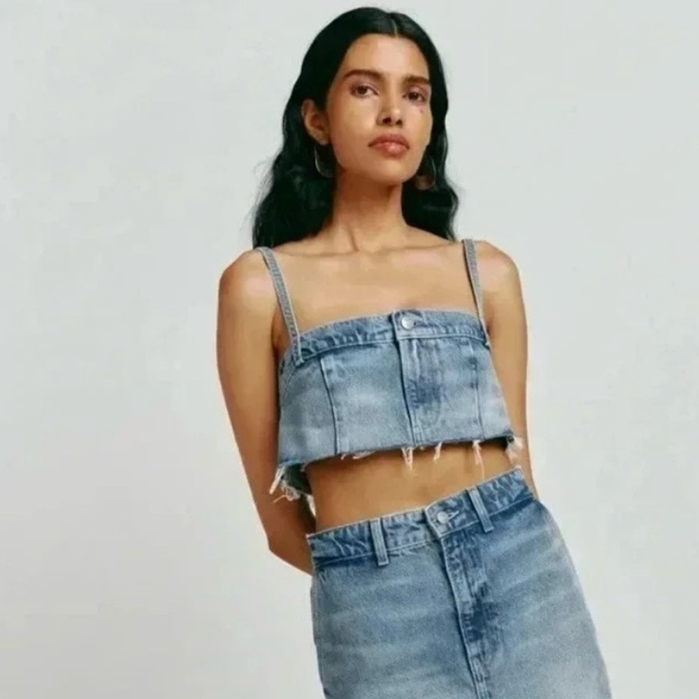 Reformation Blue Ami Denim Tank Top NWT